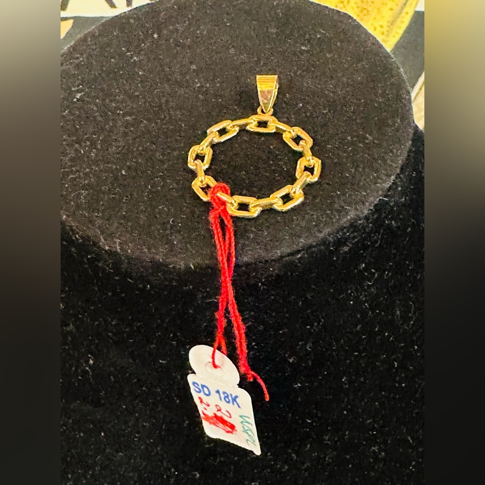 💎 2.4 Grams 18K PURE SAUDI YELLOW GOLD PENDANT NWT (pawnable)